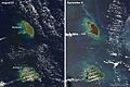 Barbuda and Antigua before and after Hurricane Irma