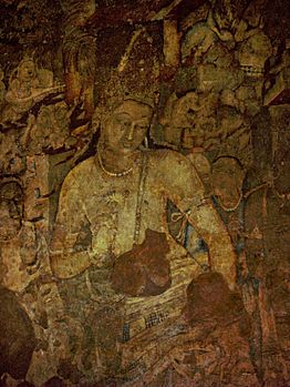 Bodhisattva Padmapani, Ajanta, cave 1, India
