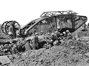 British Mark I male tank Somme 25 September 1916 large