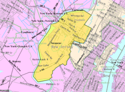 Census Bureau map of Secaucus, New Jersey