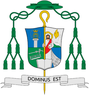 Coat of arms of Luis Antonio Gokim Tagle as Bishop of Imus
