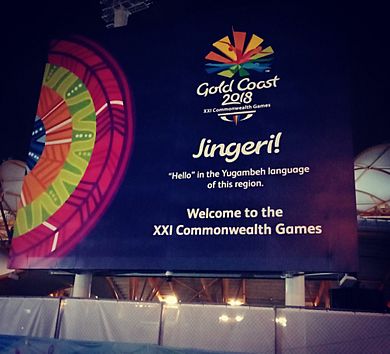 Commonwealth Games Sign - Yugambeh Language