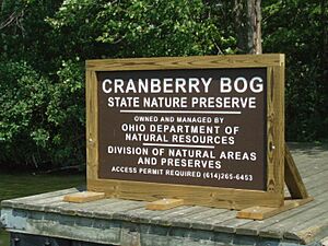 Cranberry Bog Sign