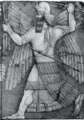 Cropped Image of Carving Showing the Mesopotamian God Ninurta