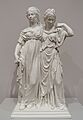 Crown Princess Louise of Prussia & Frederica of Mecklenburg-Strelitz, after Johann Gottfried Schadow, Royal Porcelain Factory, Berlin, c. 1825-1850, porcelain - Fogg Art Museum, Harvard University - DSC01295