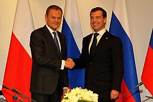 Dmitry Medvedev in Poland 6 December 2010-16