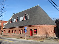 Emmanuel Episcopal Church in Pittsburgh, rear and western side