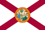 The current flag of Florida, 1985 to present.