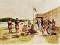 Fort Nez Perces Trading 1841 (cropped)