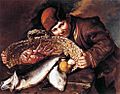 Giacomo Ceruti - Boy with a Basket of Fish - WGA4664