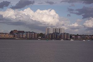 Grays River frontage, seen from Broadness Marsh, Kent - geograph.org.uk - 1558169.jpg