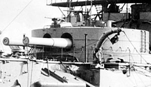 HMS Hood 13.5 inch forward gun turret