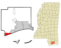 Location of Pass Christian, Mississippi