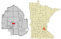 Hennepin County Minnesota Incorporated and Unincorporated areas Wayzata Highlighted