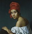 Jacques Aman Creole in a Red Turban