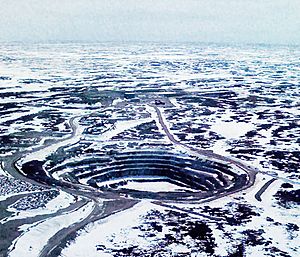 Jericho Diamond Mine pit Nunavut Canada