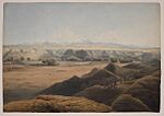 Karl Bodmer First Chain of the Rocky Mountains above Fort McKenzie