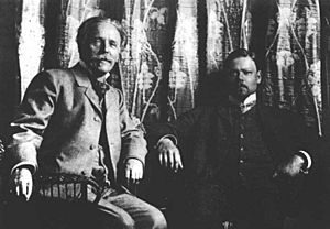 Karl May with Sascha Schneider, 1904