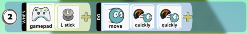 Kodu L-stick move code