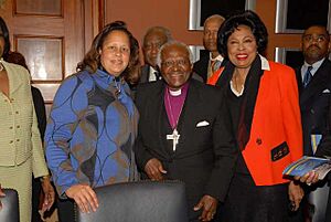 Laura Richardson, Desmond Tutu and Diane Watson