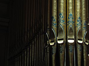 Logan tabernacle organ pipe tower