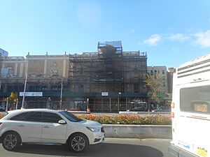 Lowe's Paradise Theater in Scaffolding; Fordham, Bronx
