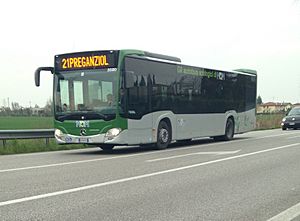 MOM - Mobilità di Marca Treviso (ex ACTT) autobus Mercedes Benz Citaro 3580 sulla Linea Urbana 21 per Preganziol