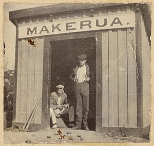 Makerua shelter shed about 1910