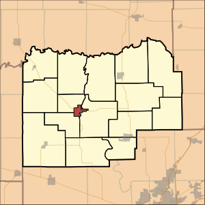 Location in Menard County