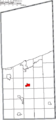 Map of Ashtabula County Ohio Highlighting Jefferson Village