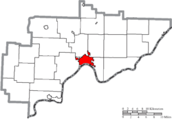 Location of Marietta in Washington County