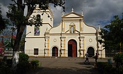 La Asunción church in the Central Park of Masaya