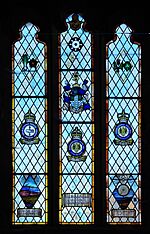 Memorial window in Goodrich Castle