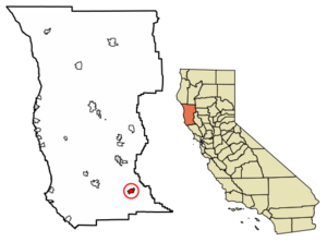 Location in Mendocino County and California