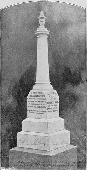 Monument To The Late Queen of Manua, 1896