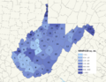 NRHP West Virginia Map