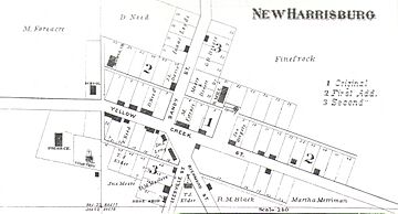 New Harrisburg, Ohio map 1874