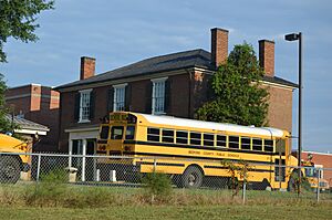 New London Academy from southeast