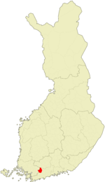 Location of Nummi-Pusula in Finland