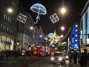 Oxford Street Christmas decorations 2011 5