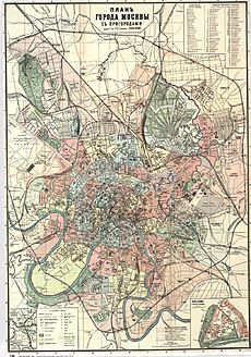 Plan of Moscow 1917