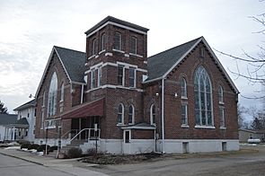 Methodist church on Walnut St.