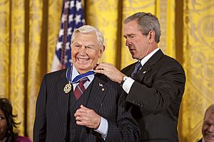 President George W. Bush Presents the Presidential Medal of Freedom to Actor Andy Griffith