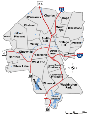 Providence Neighborhoods Map