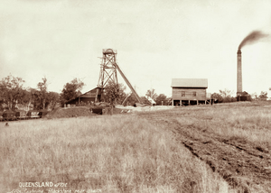 Queensland State Archives 2253 Coal mine at Blackstone near Ipswich 1898