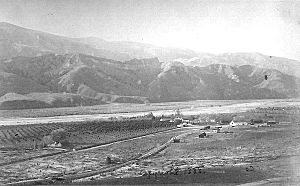 Rancho Camulos aerial view 1888