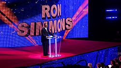 Ron Simmons being inducted into the WWE Hall of Fame2