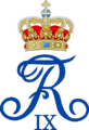 Royal Monogram of King Frederik IX of Denmark