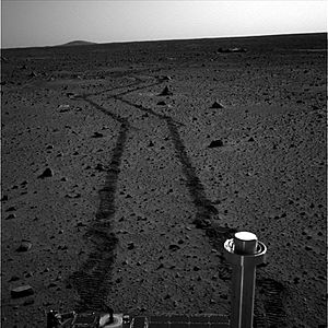 Spirit zig zag sur Mars