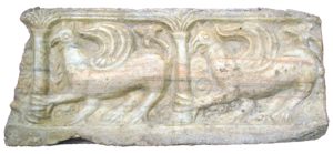 Stonemasonry with Griffins, late 11th-12th c, Gradina, Rakovac. National Museum of Serbia